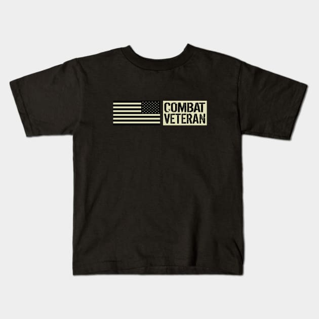 Combat Veteran Kids T-Shirt by Jared S Davies